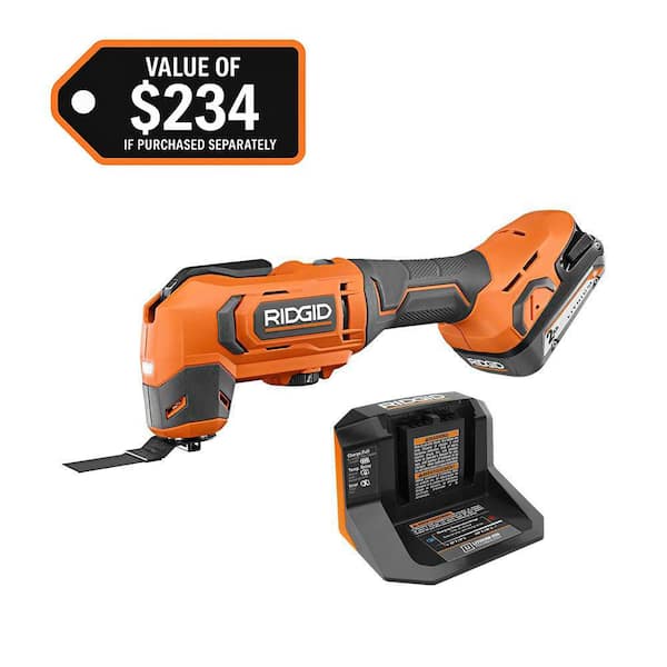 18V Cordless Oscillating Multi-Tool with 2.0 Ah Battery and Charger