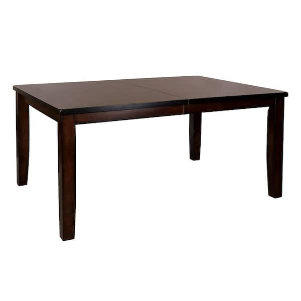 Benjara 78 in. Brown Wood 4-Legs Dining Table (Seat of 6)
