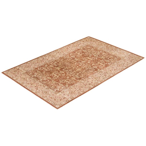 Mogul One-of-a-Kind Traditional Brown 5 ft. 3 in. x 8 ft. Oriental Area Rug