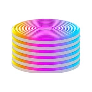 40ft. Outdoor RGB App/Remote Control Plug-In Integrated LED Rope light 1-Pack