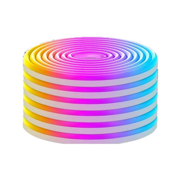 40ft. Outdoor RGB App/Remote Control Plug-In Integrated LED Rope light 1-Pack