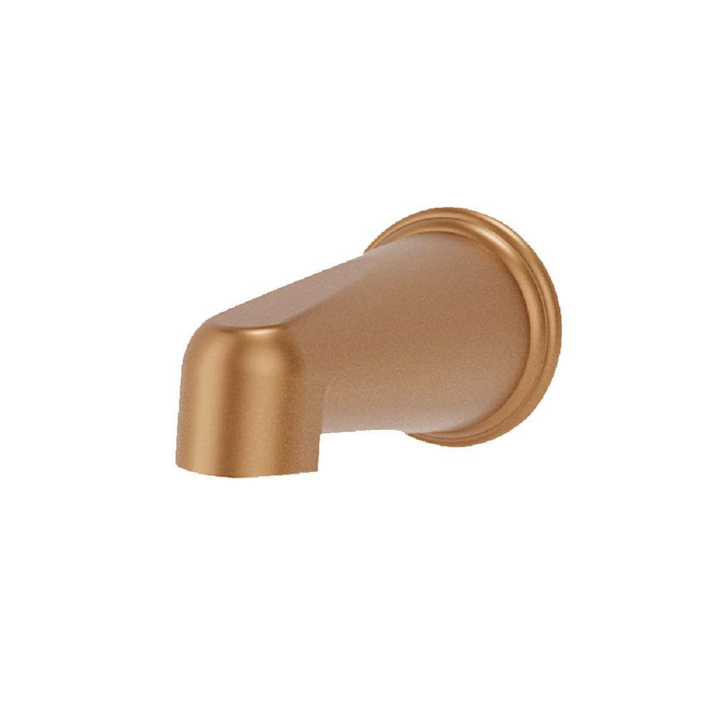 Gerber Parma Tub Spout Without Diverter - Brushed Bronze Finish, 7 5/16" Length, Fits 1/2" Pipe - View #13