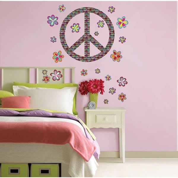 WallPops 39 in. x 17.5 in. Peace Wall Decal