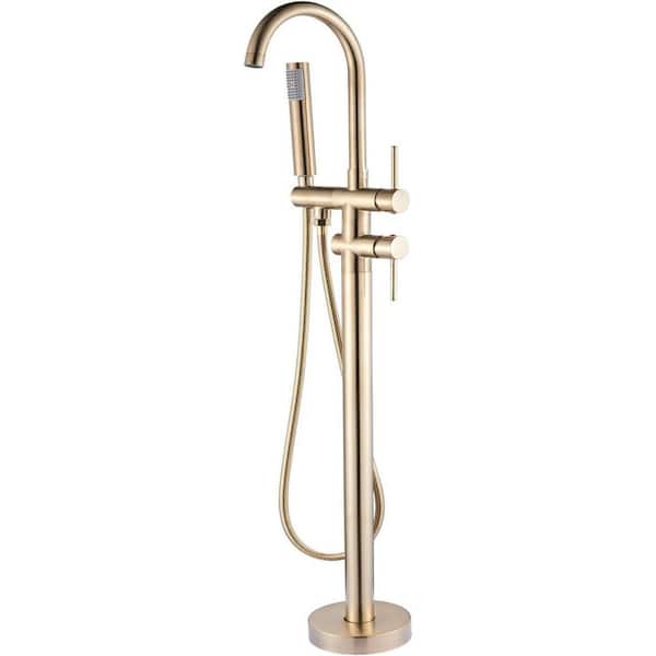 Commercial Metering Double Handle Bathroom Sink Faucet in Brass 16GS-36223