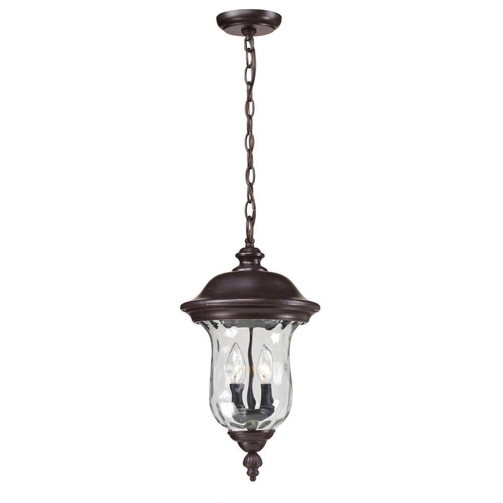 Lawrence 2-Light Bronze Incandescent Outdoor Hanging Pendant price history on PriceWatchPro