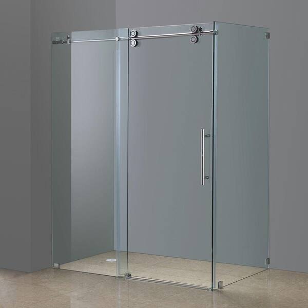 Aston Moselle 60-in x 75-in Clear 3/8-in Shower Glass Panel at