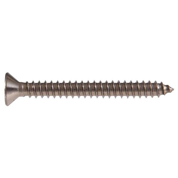 The Hillman Group #10 2 in. Phillips Flat-Head Sheet Metal Screws (8-Pack)