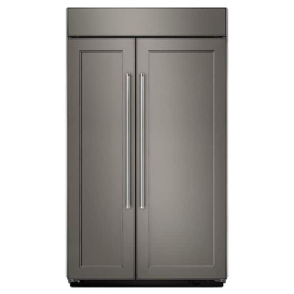 KitchenAid 25.5 cu. ft. Built-In Side by Side Refrigerator in Panel Ready