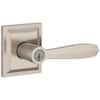 Torrey Satin Nickel Low Profile Rose Keyed Entry Door Handle Featuring SmartKey Security