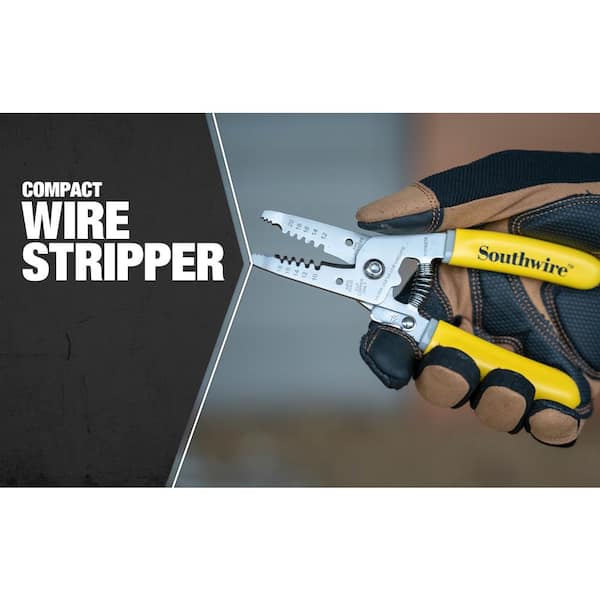 Southwire 6 in. Compact Wire Stripper 10 AWG 18 AWG 58278140