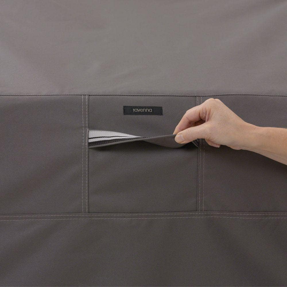 Ravenna Dark Taupe Water-Resistant BBQ Grill Cover, 37 Inch