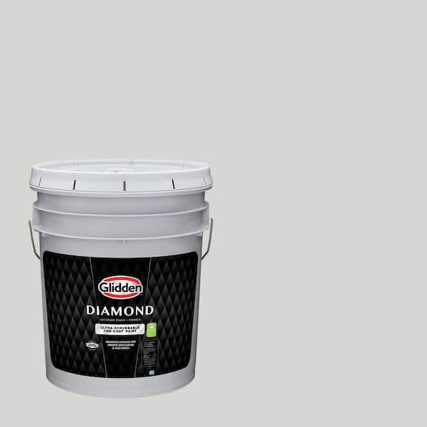 Glidden Diamond 5 gal. PPG1010-2 Fog Satin Interior Paint with Primer