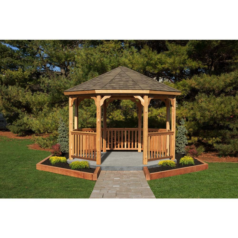 Reviews for YardCraft YC 12 ft. x 12 ft. Wood Octagon Gazebo Kit with ...