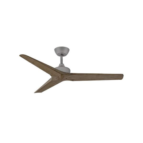 HINKLEY Chisel 52 in. Indoor/Outdoor Graphite Ceiling Fan with Wall Switch
