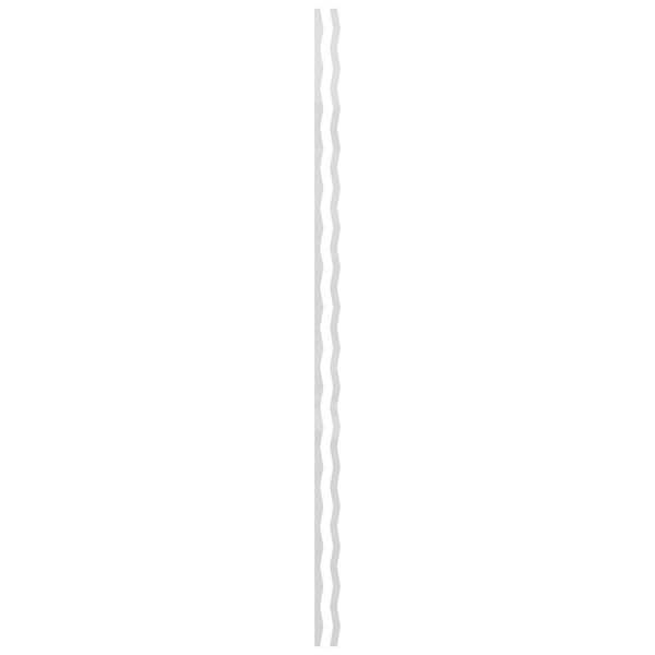 Eastport 0.125 in. T x 0.13 ft. W x 8 ft. L White Acrylic Resin Decorative Wall Paneling 44-Pack