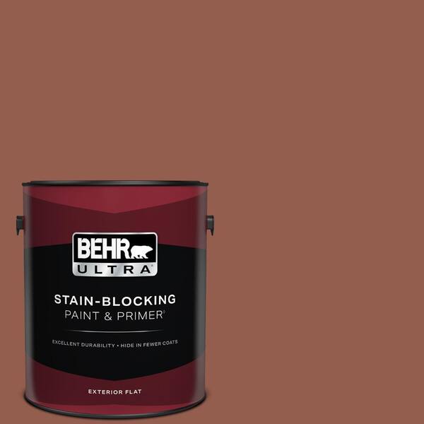 BEHR ULTRA 1 gal. #200F-6 Sequoia Grove Flat Exterior Paint & Primer