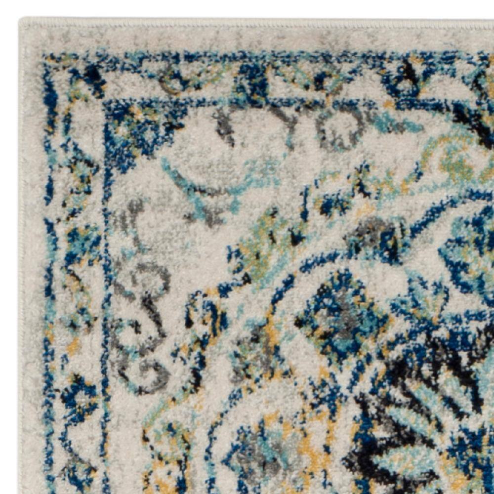 Evoke EVK252 Power Loomed Accent Rug - Ivory/Blue - 2'2"x5' - Safavieh.