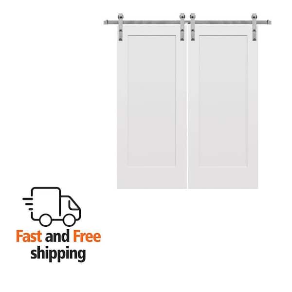 MMI DOOR 64 in. x 80 in. Carrara Primed Molded MDF Assembly