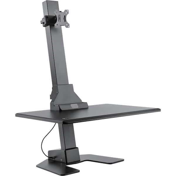 Star Ergonomics Premium Series Black Electric Sit-Stand Workstation, Single Monitor