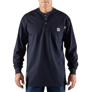 Large Tall Long Sleeve Shirt  Long Sleeve Henley - Redwood Tall