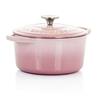 Crock-Pot Artisan 3 qt. Round Cast Iron Nonstick Dutch Oven in Blush Pink with Lid 985113365M