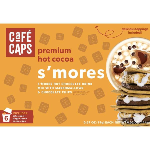 CAFE CAPS Smores Hot Cocoa with 