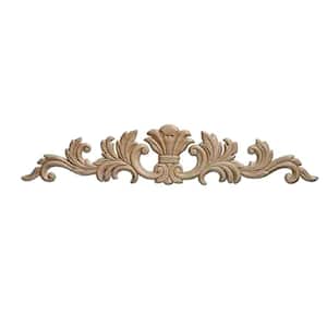 11" Decorative Oak Wood Ornament filigree fancy trim veneer antique old decor 