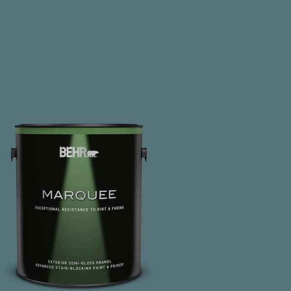 BEHR MARQUEE 1 gal. Home Decorators Collection #HDC-FL15-03 Blue Sage Semi-Gloss Enamel Exterior Paint & Primer