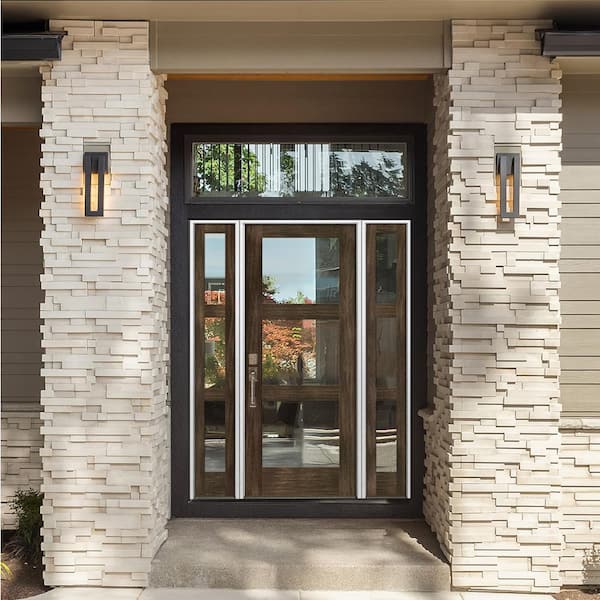 Krosswood Doors 36 in. x 96 in. Contemporary Hemlock 3-Lite Krosswood Doors 36 in. x 96 in. Contemporary Hemlock 3-Lite