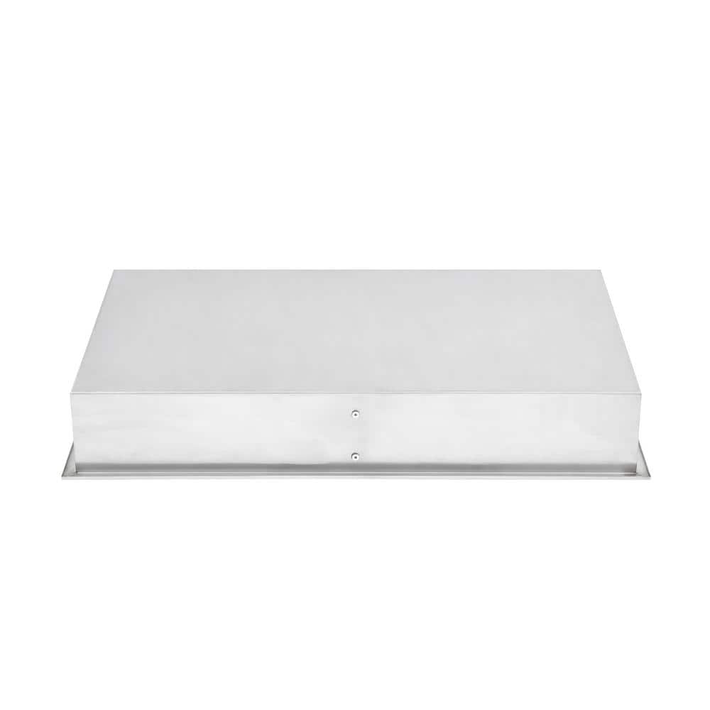 Voltaire Matte Chrome Stainless Steel Double Shelf Wall Niche