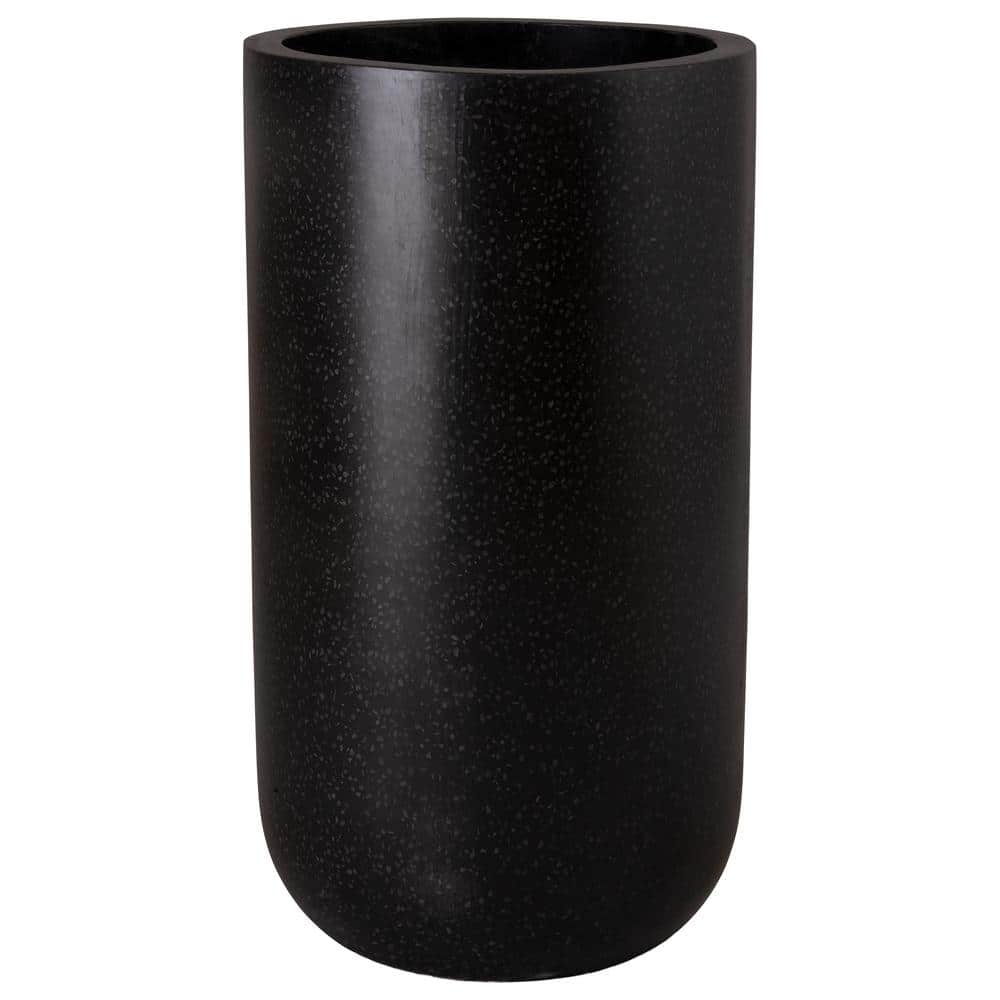 20 in. L x 35 in. H Black Terrazzo Round Planter price history on PriceWatchPro