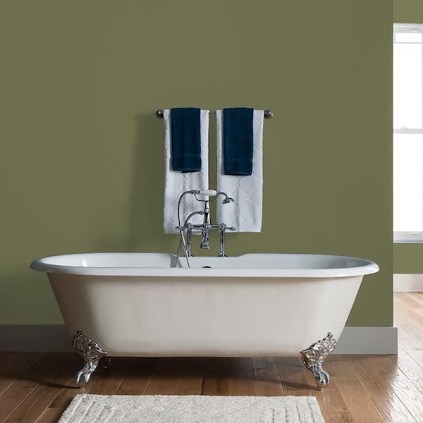 Glidden 8 oz. PPG1125-6 Toy Tank Green Satin Interior Paint Sample