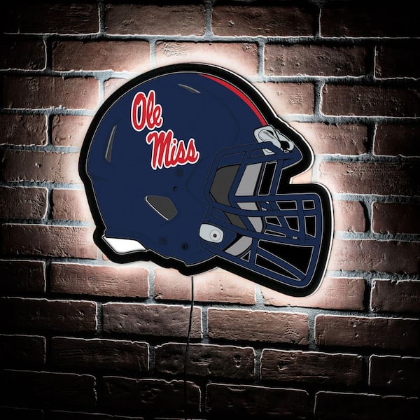 Evergreen Ole Miss Helmet 19 in. x 15 in. Plug-in LED Lighted Sign