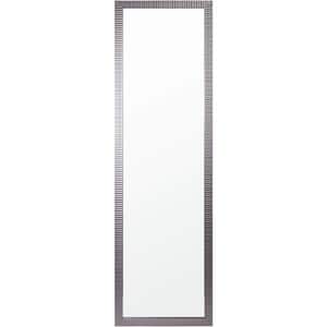 12 in. W x 48 in. H Metallic Grey Over-The-Door Mirror