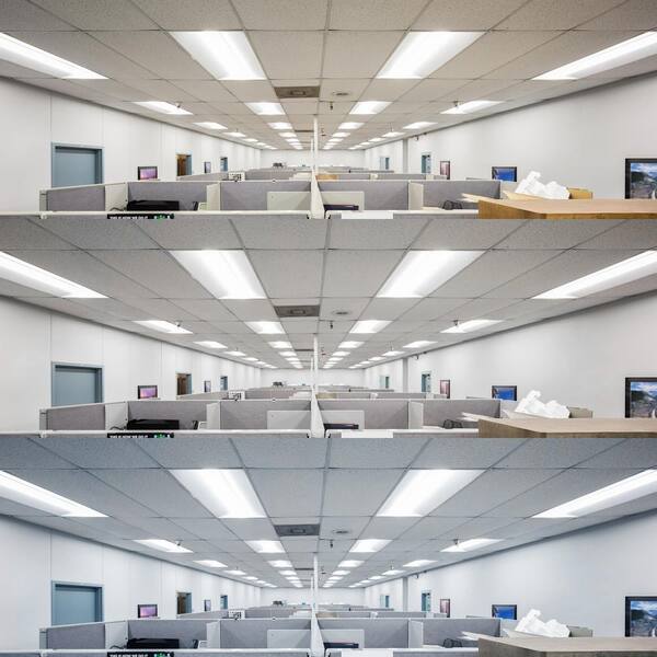 2x4 LED Troffer Center Basket Panel, Color Selectable 3500K/4000K/5000K, Watt Adjustable 34W/38W/45W-Up to 5625 Lumens, 0-10V Dimmable, 120-270V-UL&DLC Listed