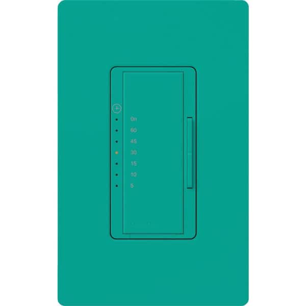 Lutron Maestro 5 Amp In-Wall Digital Timer - Turquoise
