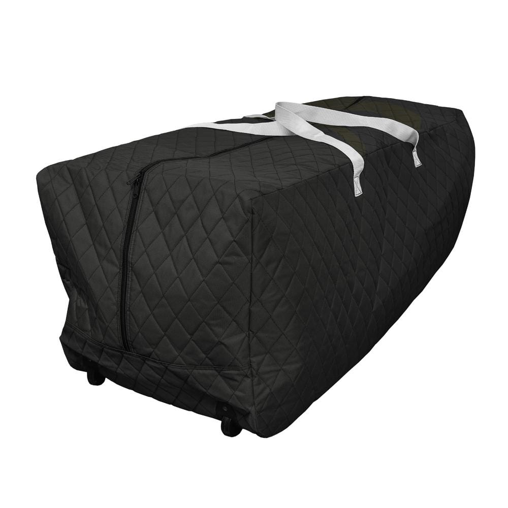 Black 100 Gal. Quilted Rolling Storage Bag