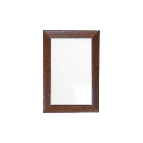 BrandtWorks Dashboard Burl Elegance Framed Mirror 22 in. W x 32 in. H ...