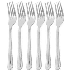 Tustin 6 Piece Stainless Steel Dinner Fork Flatware Set in Silver
