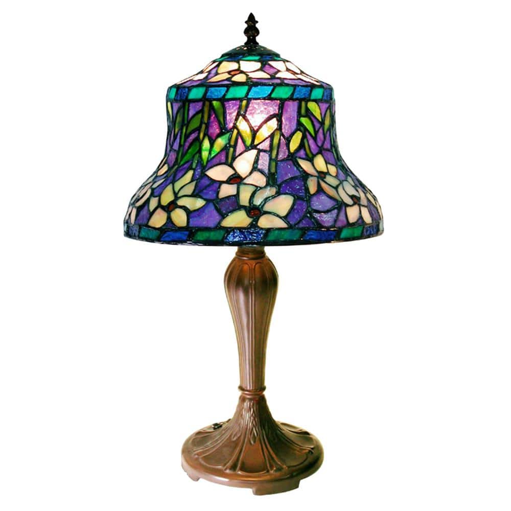 17 in. 1-Light Amal Blue Multi-Colored Table Lamp price history on PriceWatchPro