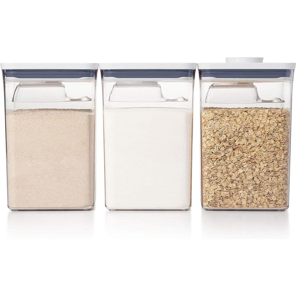 6-Piece Plastic Canister Set, Airtight Container Set Scoops, PA Free and Push Button Container Lids Food Storage price history on PriceWatchPro