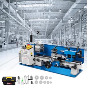 Metal Lathe 8.7 in. x 29.5 in./220 x 750mm Mini Metal Lathe 1100-Watt Infinitely Variable Speed Mini Lathe Machine