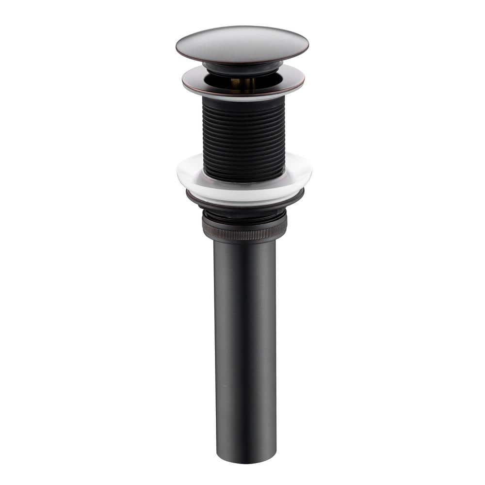 1-5/8 in. Brass Bathroom and Vessel Sink Push Pop-Up Drain Stopper with No Overflow in Oil Rubbed Bronze price history on PriceWatchPro