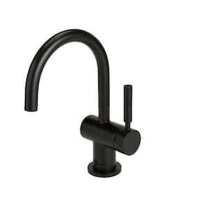 Indulge Modern Series 1-Handle 9.25 in. Faucet for Instant Hot & Cold Water Dispenser in Matte Black