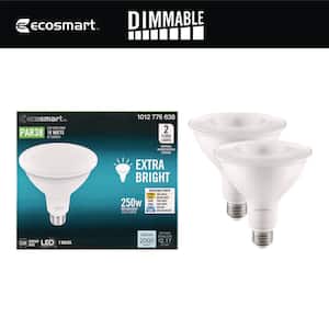 250-Watt Equivalent PAR38 Dimmable LED Spot Light Bulb with Selectable Color Temperature (2-Pack)