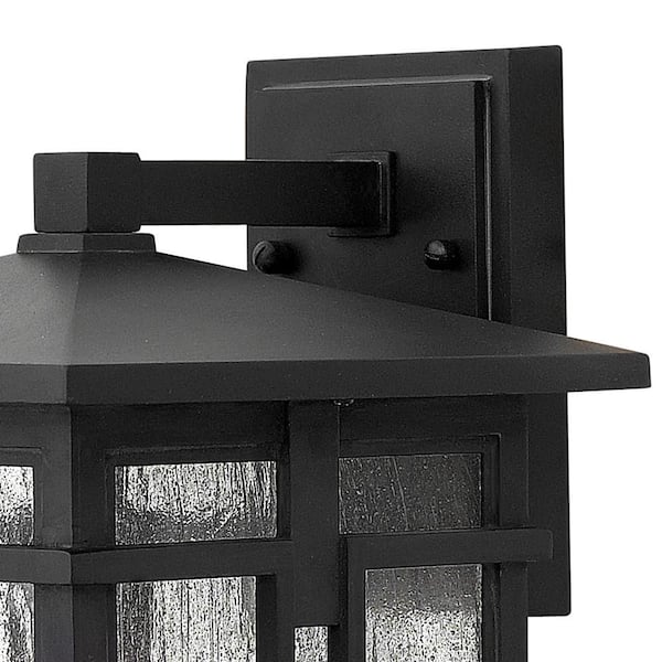 HINKLEY - Tucker Medium 1-Light Museum Black Outdoor Wall Lantern Sconce