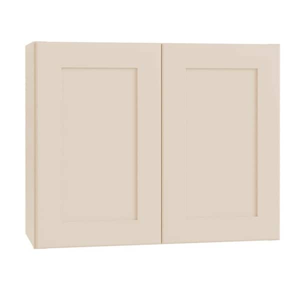 Newport 30 in. W x 12 in. D x 24 in. H Assembled Plywood Wall Bridge Kitchen Cabinet in Blended Cream with Soft Close