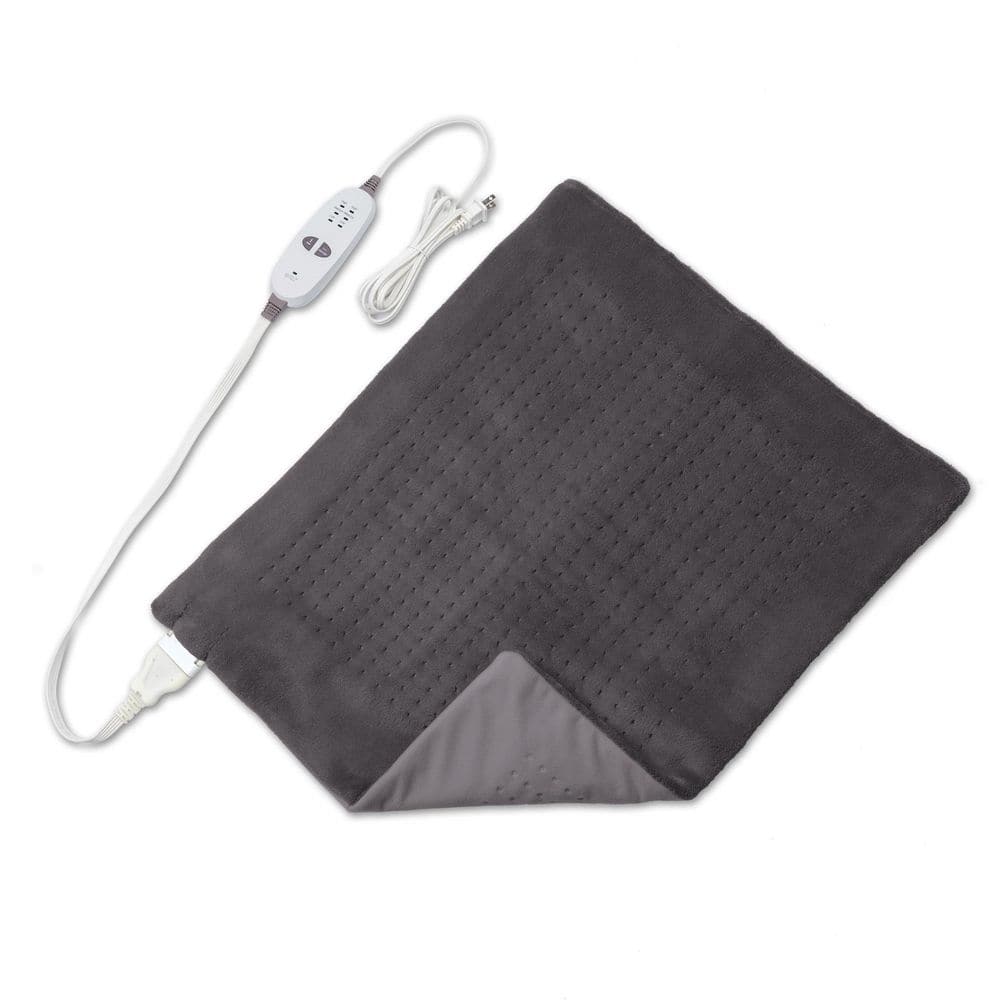 Sharper Image® Calming Heat XXL-Wide Massaging Weighted Heating Pad, 12  Setting, 5lbs