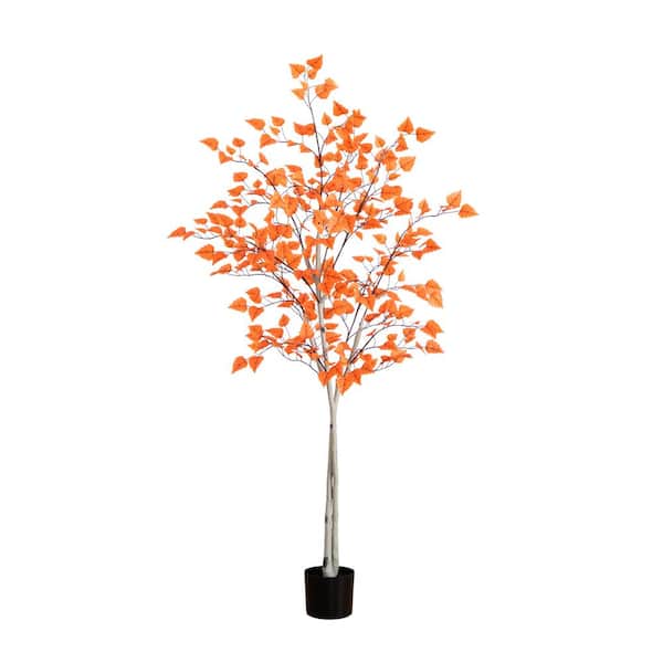 Nearly Natural 6 ft. Paper Birch Artificial Tree