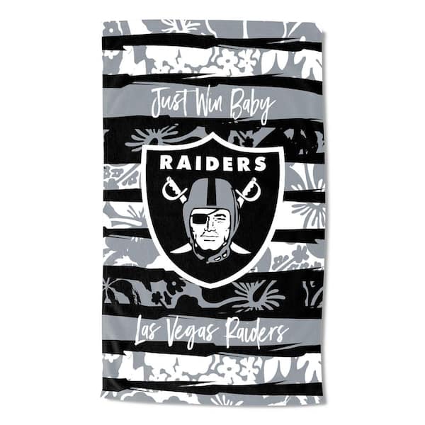 THE NORTHWEST GROUP NFL Raiders Cotton/Polyester Blend Multi Color Pocket Beach Towel